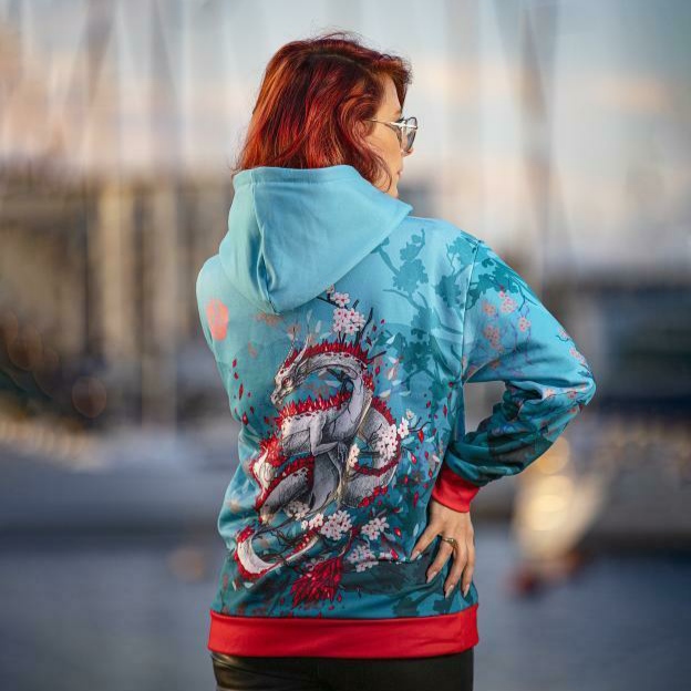 Unisex kapuutsiga pusa Draakon