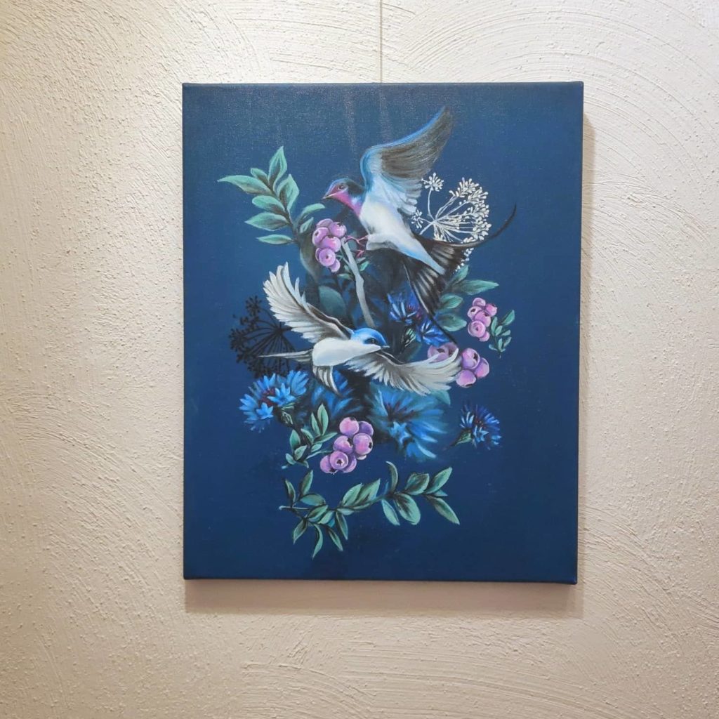 Kufta pääsukesed maalil