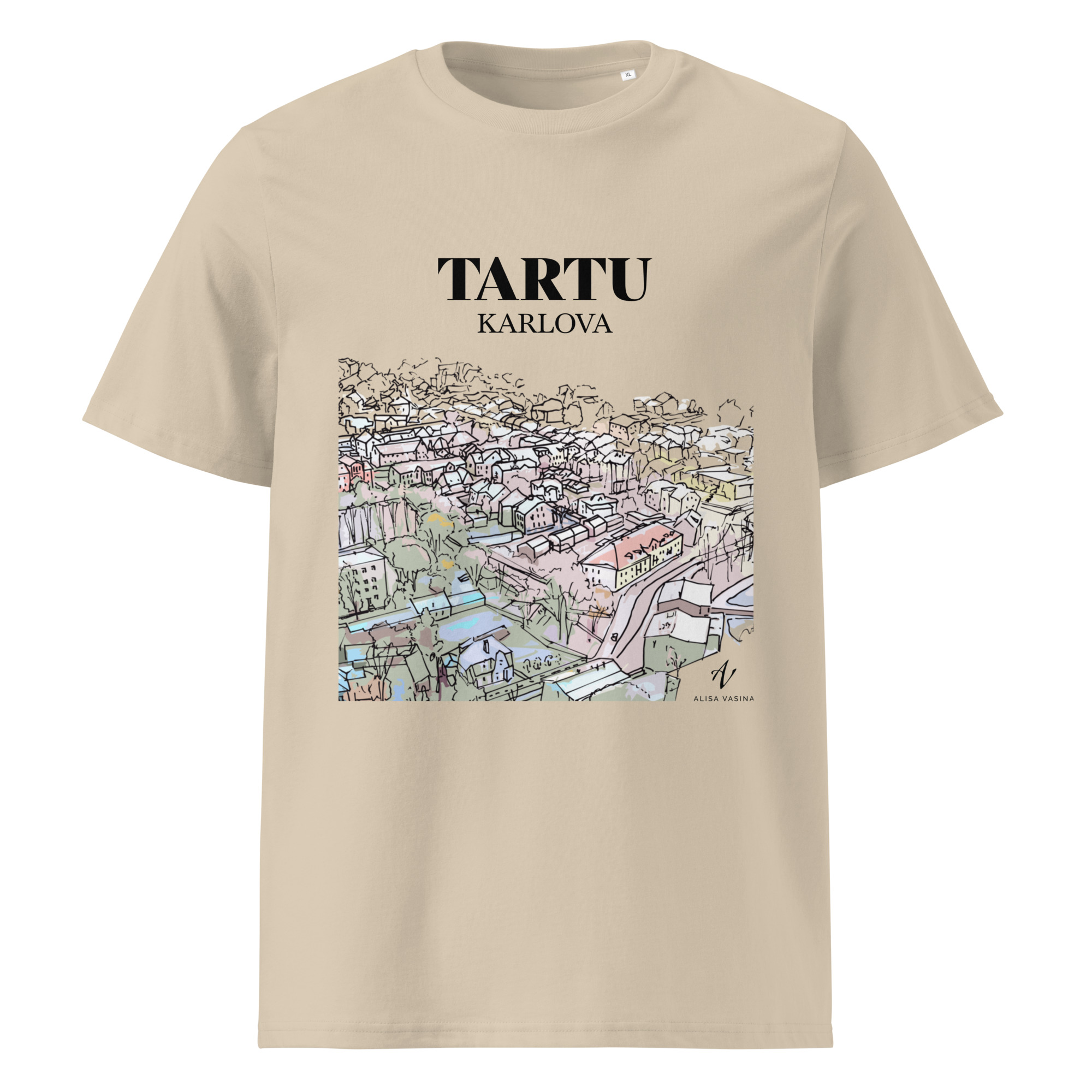 unisex-organic-cotton-t-shirt-desert-dust-front-6857b68300fb9.jpg T-särk Karlova