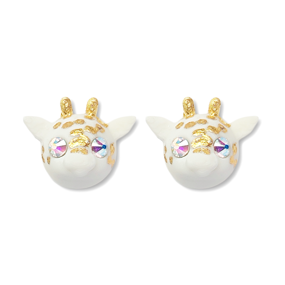 Noopkorvarongas valge kaelkirja Nööpkõrvarõngad kaelkirjak