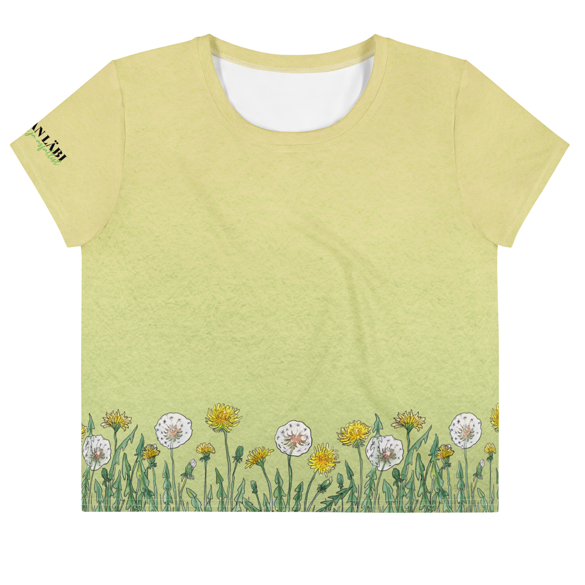 all-over-print-crop-tee-white-front-68a17460e6ea5.jpg Graafiline kärbitud T-särk võilill