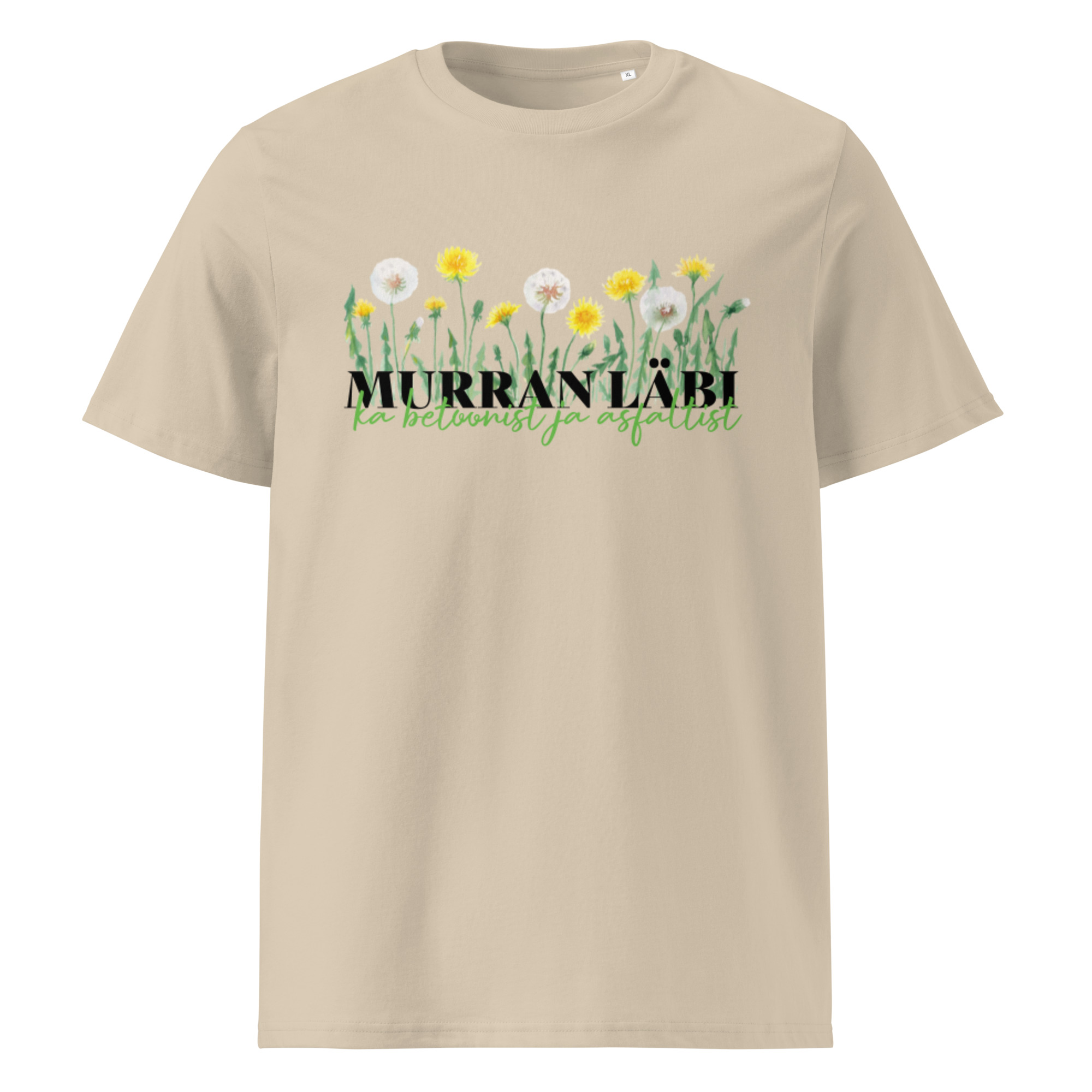 unisex-organic-cotton-t-shirt-desert-dust-front-68a17ad31fb36.jpg T-särk võilill